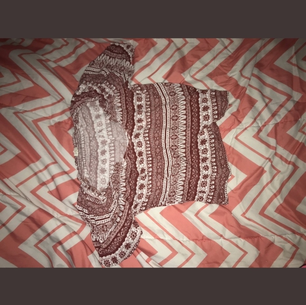 Red crop top